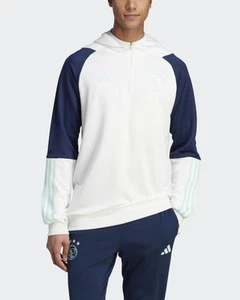 Ajax Amsterdam Adidas Felpa Allenamento Training Sweatshirt Bianco 2023 24 - Imagen 1 de 10