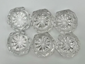 Antike Salzkeller - Kaviarschalen - geschliffenes Glas - 6er Set - Achteck - Bild 1 von 3