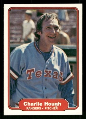 1982 Fleer Charlie Hough #319 Texas Rangers - Image 1 of 2