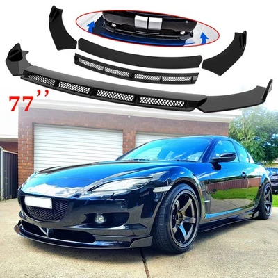 Kit de carrocería divisor alerón labio parachoques delantero brillante para Mazda RX-8 Mazda 3 6 Foto 1 de 4