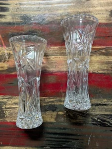 "Par de jarrón de cristal fino Lenox de 6"" vidrio artístico" - Imagen 1 de 4