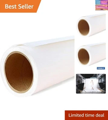 Rollo de papel fotográfico blanco ártico sin costuras 82" x 16' - perfecto para cualquier configuración Foto 1 de 4