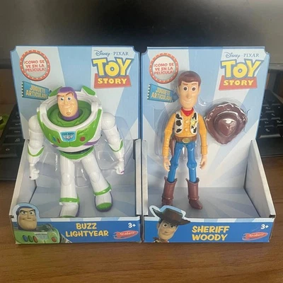Disney Cartoon Toy Story Hero Woody Buzz Lightyear Action Figure Doll Hero x2 - Image 1 of 4
