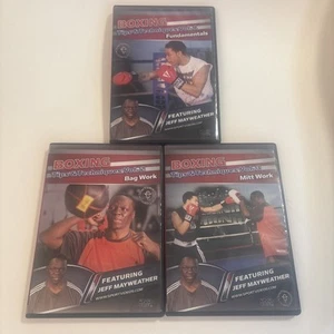 Boxing Tips and Techniques Volumes 1 2 & 3 Fundamentals Bag Work Mitt Work DVD - Foto 1 di 17