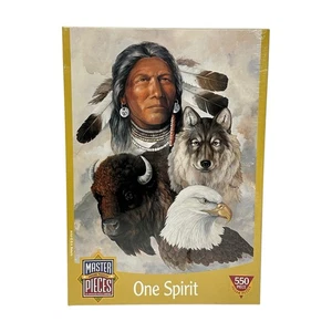 Master Pieces Puzzle ONE SPIRIT Indian Chief 550 Teile B.A Roberts Kunst VERSIEGELT 60986 - Bild 1 von 6