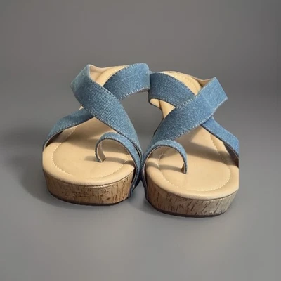 Пробковые джинсовые клинья Cato размер 9 - Изображение 1 из 4