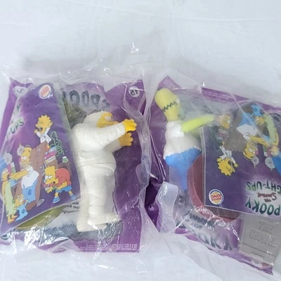 Burger King Simpsons Spooky Light-ups #15 мумия Барни Гомер лот Хэллоуин #5 - Изображение 1 из 4