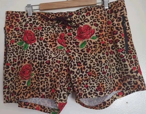 Knall! Miami Badeshorts Herren 3XL Animal Print Leopard Kordelzug gefüttert - Bild 1 von 10