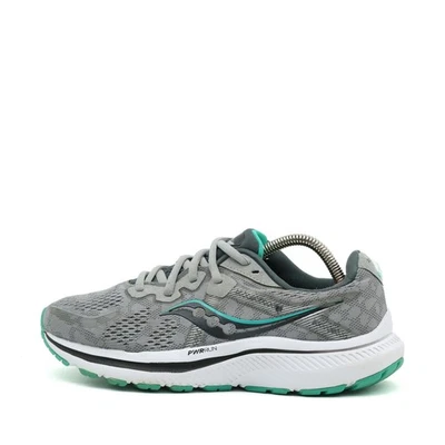 Saucony Damen Guide 14 Sneaker Grau Türkis Textil Leichtgewicht Laufschuhe EU 39 - Bild 1 von 4