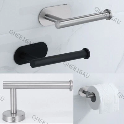 Rollo de papel higiénico toalla soporte de pared de inodoro soporte organizador de acero inoxidable 23H Foto 1 de 4