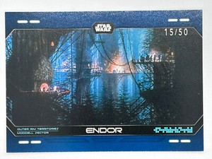 ENDOR - BLUE SSP 15/50 - INTO THE GALAXY - 2023 Topps Star Wars - Home of Ewoks