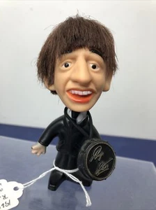 4.5” Vintage Remco 1964 The Beatles Ringo Starr Figure W/ Drum Vinyl #r - Picture 1 of 20