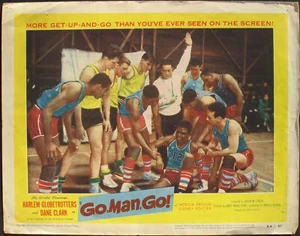LOBBY CARD - ORIG. 1954 – GO MAN GO – HARLEM GLOBETROTTERS – SIDNEY POITIER - Picture 1 of 1