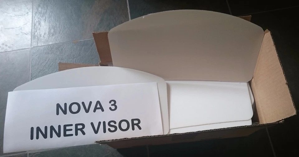 Nova 3 Shot BLAST HELMET - 5 x INNER VISORS Sandblast helmet Visors