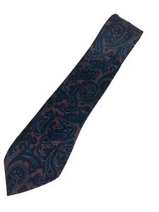 Vintage FRATELLI Men’s Blue Pink Paisley 100% Silk Tie Made In Italy 3.5 X 60” - Picture 1 of 8