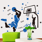 Amaonm Creative 3D Basketball Player Dunk Star Wall Decals Removeable Walls art
