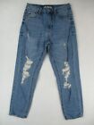Wild Fable Jeans Womens 2 Blue Denim High Rise Mom Outdoors Retro Faded 26X26