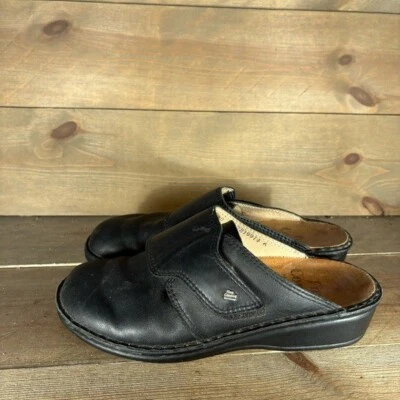 finn комфорт aussee женщин размер 40 туфли из черной кожи скольжения на комфорт сабо мул - Изображение 1 из 4