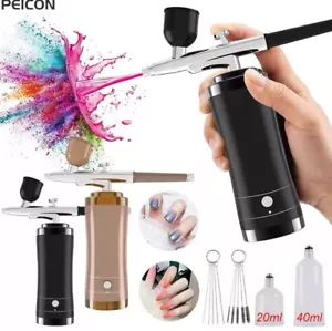 AIRBRUSH SET MIT SPRITZPISTOLE AIRBRUSH KOMPRESSOR KOMPLETT SET PISTOLE TORTEN - Bild 1 von 6