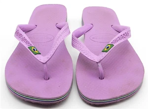 Women’s Havaianas Flip Flops Purple Lavender Size 6 - Picture 1 of 4