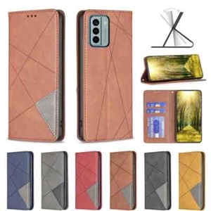 Leather Magnetic Flip Wallet Cover Case For Nokia G21 G11 C21 G22 C32 C22 C12 - Picture 1 of 7