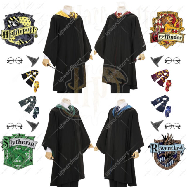 Harry Potter set robe, cravate & tatouage Gryffondor (M) – The Little  Wizard's Brussels House