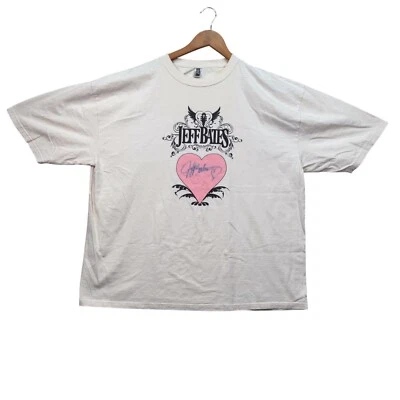 Camiseta firmada por Jeff Bates W.O.A.M gira por Estados Unidos Nashville Country autógrafo 2XL Foto 1 de 4