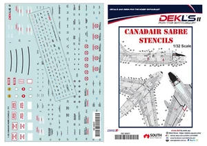 1/32 Decals - Canadair Sabre Stencil Data - DEKL's II - Picture 1 of 5