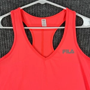 FILA Tank Top Shirt Womens Medium Pink Sleeveless Activewear Workout Gym Run - Picture 1 of 10