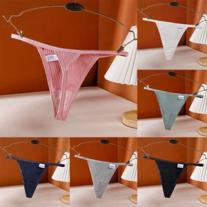 Sexy Women Thongs Cotton G-string Panties Lingerie T back Briefs Underwe + - Picture 1 of 23