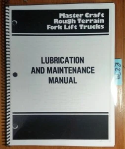 Master Craft L4 L5 L6 L8 L60 L80 Rough Terrain Fork Lift Lube & Maint Manual '77 - Picture 1 of 11