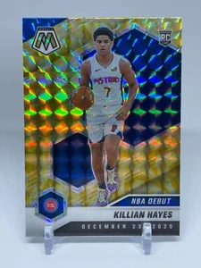 2020-21 Panini Mosaic Killian Hayes Yellow Prizm Rookie NBA Debut #270 Pistons - Picture 1 of 1