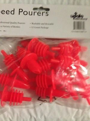 CO-RECT USA SELLER 12 POURERS RED SNOW CONE/SHAVED ICE FREE SHIPPING US ONLY