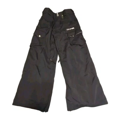 Volcom Youth Snowboard Pants M, Black Waterproof Insulated Ski Gear - Image 1 of 4