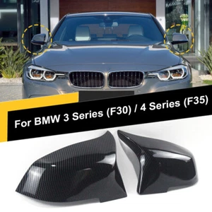 M3 Style Mirror Cover Caps For BMW F20 F21 F30 F32 F36 M2 Carbon Fiber - Bild 1 von 10