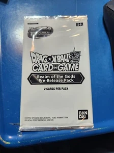Dragon Ball Z Super Realm of the Gods Prerelease Pack 2 card pack - Picture 1 of 1