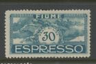 ITALY FIUME, MINT, #E2, OG LH, NATURAL CREASE, FRESH, CLEAN & CENTERED