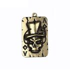 Skull Poker Cards Beads Brass Knife Tool Keychains Jewelry Lanyard Accessories 