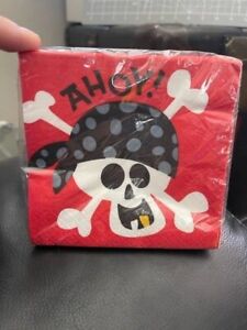 Pirate Fun Beverage Napkins 16ct. Party Supply New!!!