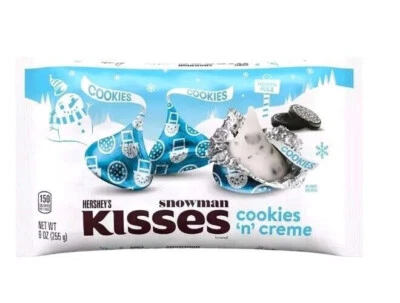 Hershey's Kisses Snowman Cookies N Creme White Chocolate Candy  9oz  - Image 1 of 2