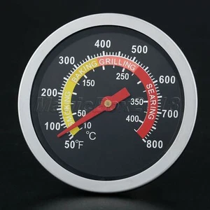 2-3/8inch Dial Face Cook Barbecue BBQ Smoker Grill Thermometer Temperature Gauge - Picture 1 of 12