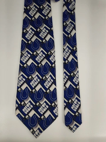 NFL Football Indianapolis Colts Mens Neck Tie 100% Silk Cover