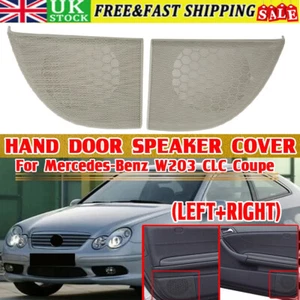 LR/ For MERCEDES C-CLASS Coupe CL203 RH&LH Door Speaker Grille Cover Trim Grey - Picture 1 of 18