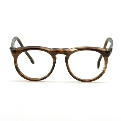Vintage 80s FLINTSTONES Childrens Eyeglasses Frames Clear "SLAB" Brown Glasses - Image 1 of 4