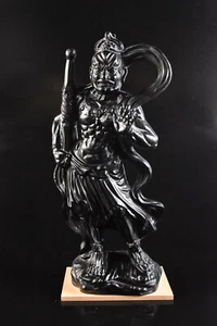 T6224: Japanese Pottery Kongo Rikishi STATUESTATUE sculpture Buddhist art - Picture 1 of 8