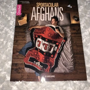 SPORTACULAR AFGHANS POKER BOWLING POOL GOLF SLOTS CROCHET PATTERN BOOK - Picture 1 of 4