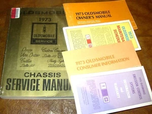 Oldsmobile Service Shop 1973 conjunto manual Cutlass S 442 Vista Cruiser Supreme - Imagen 1 de 4