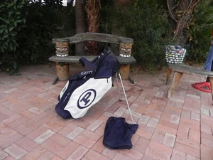 SUN MOUNTAIN Stand Golf Bag, LIGHTWEIGHT w/ E-Z FIT HARNESS & Hood, *VERY NICE - Picture 1 of 11