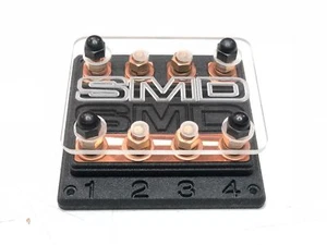 Steve Meade SMD Premium Heavy Duty Quad ANL Fuse Block (Copper) Car Audio - Picture 1 of 4