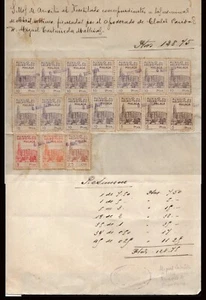 Spain - Civil War - Local - 1939 - Document with Premises Malaga 128.75pts. - Picture 1 of 1